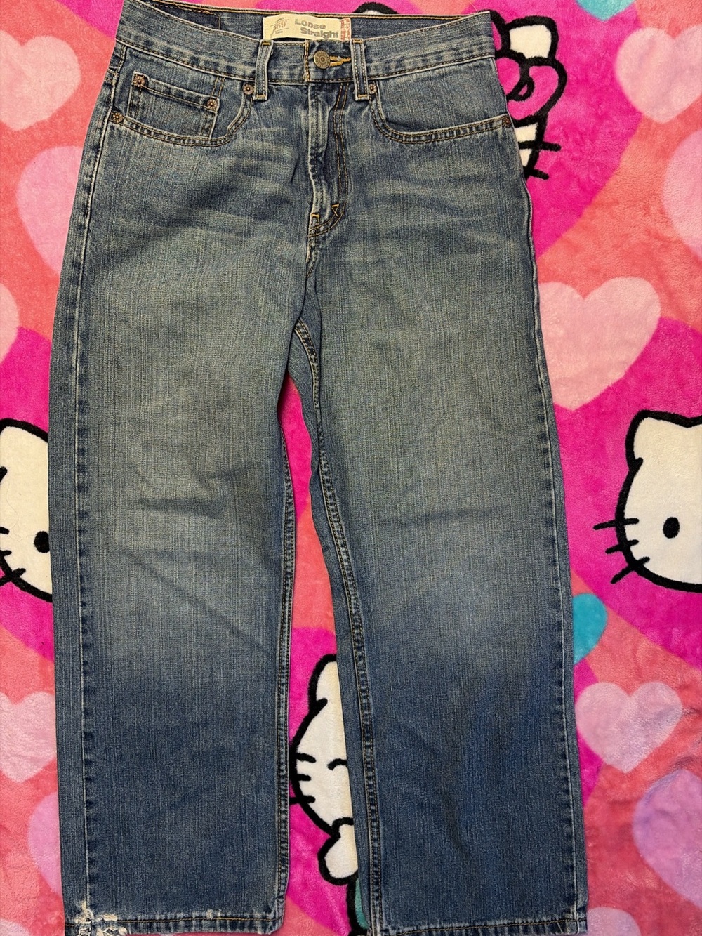 Levi's Relaxed Straight Blue Jeans